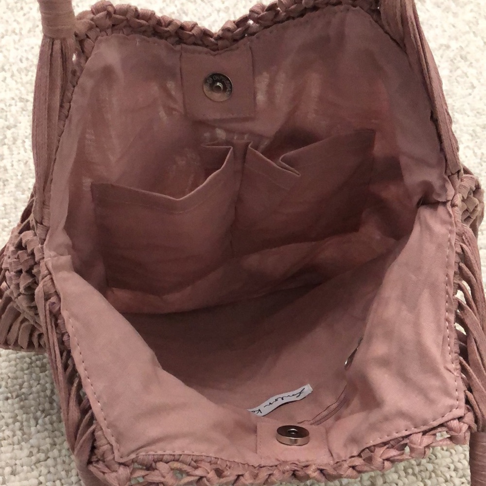 London Kaye Dusty Rose Hobo Bag - Picture 5 of 10